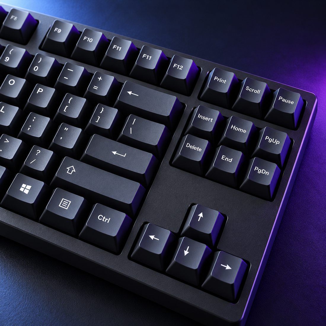 Halveniq Core K87 TKL Mechanical Keyboard, detail view