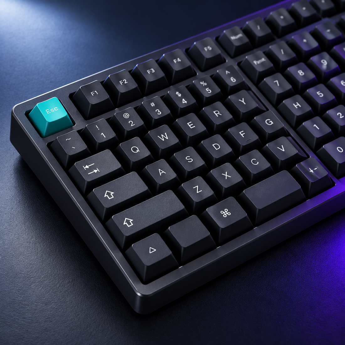 Halveniq Command K98 Mechanical Keyboard, detail view