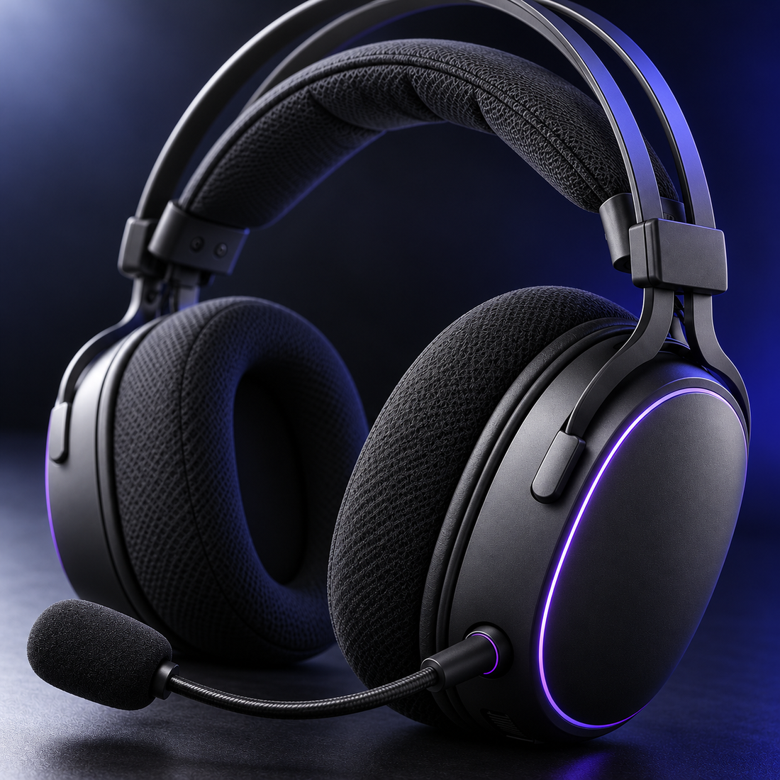 Halveniq Echo H1 Wireless Gaming Headset, detail view