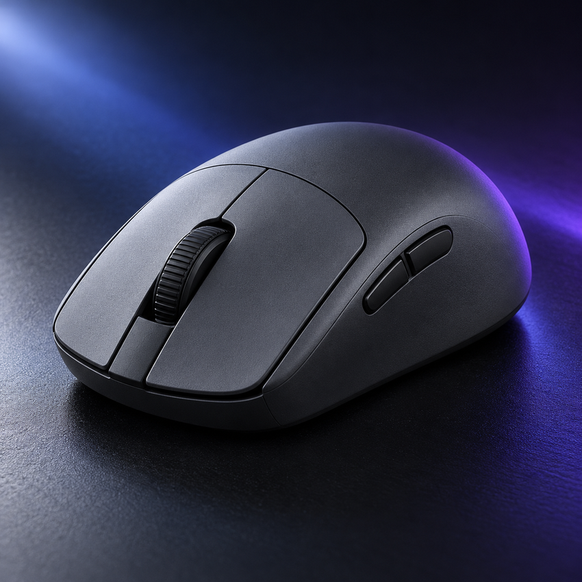 Halveniq Glide M4 Compact Gaming Mouse, hero view