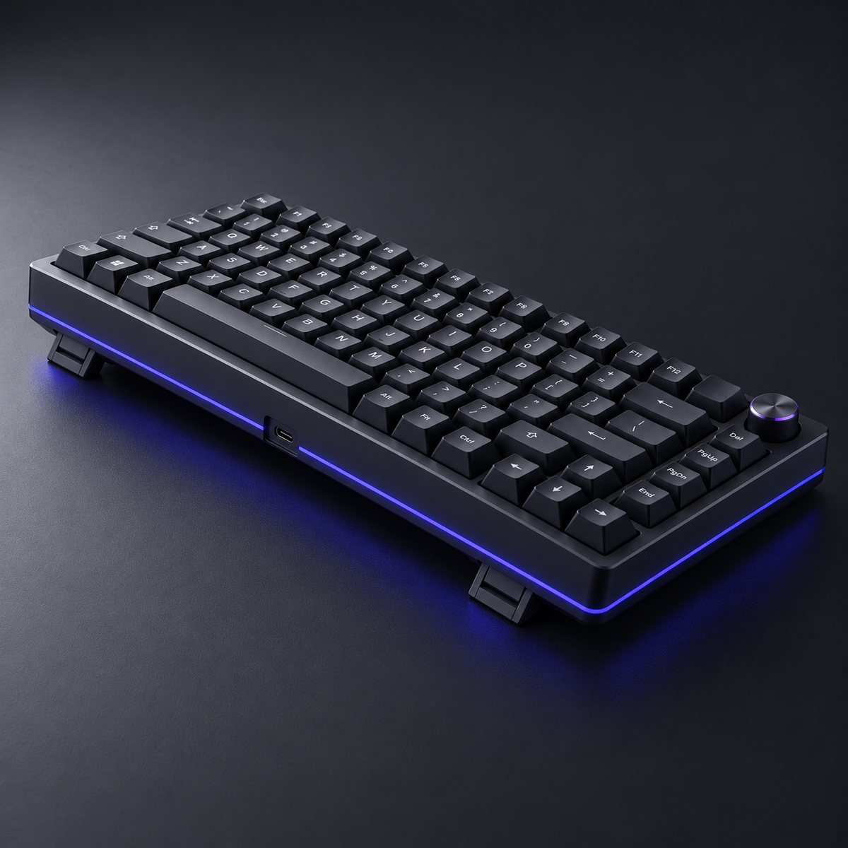Halveniq Keystream K75 Mechanical Keyboard, alternate view