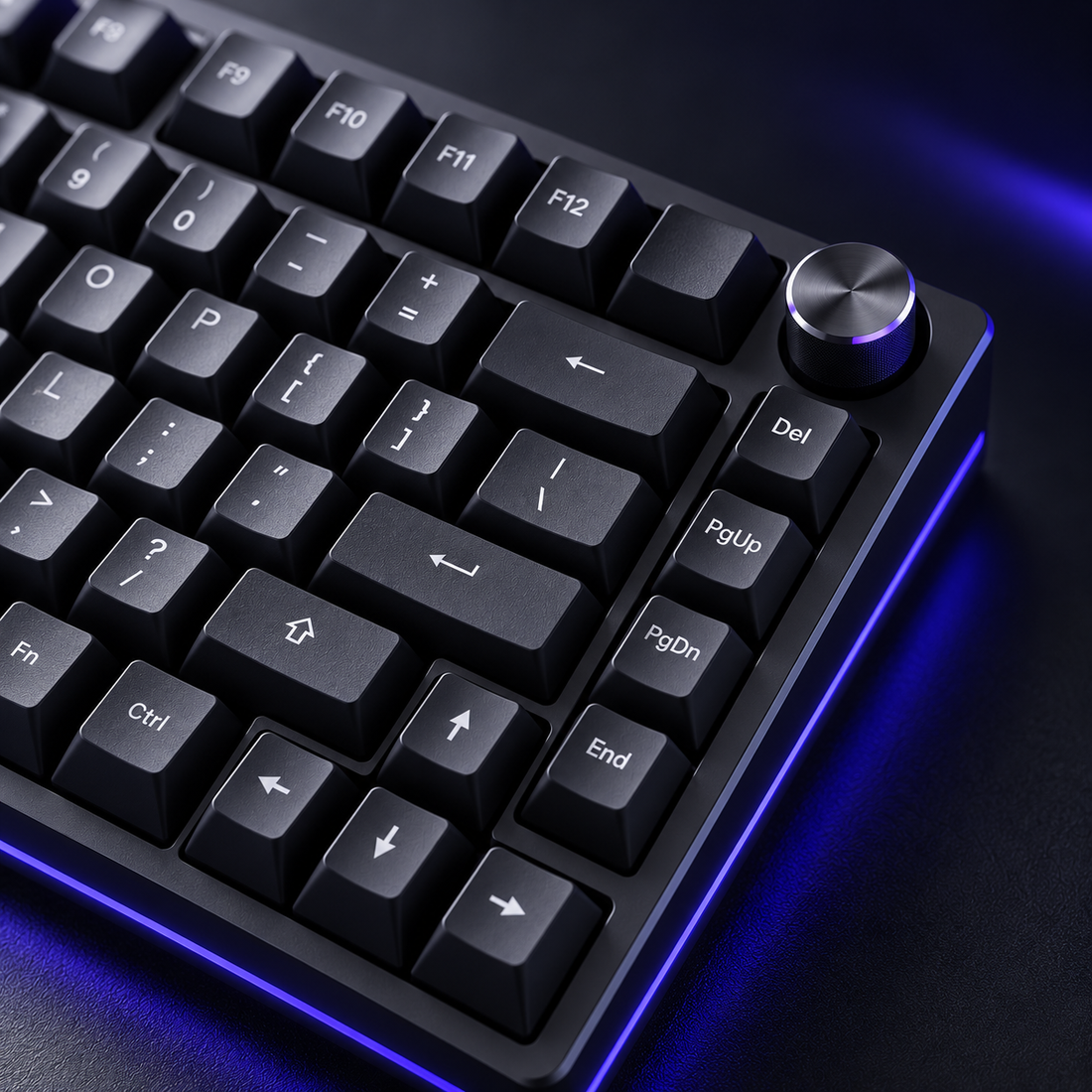 Halveniq Keystream K75 Mechanical Keyboard, detail view