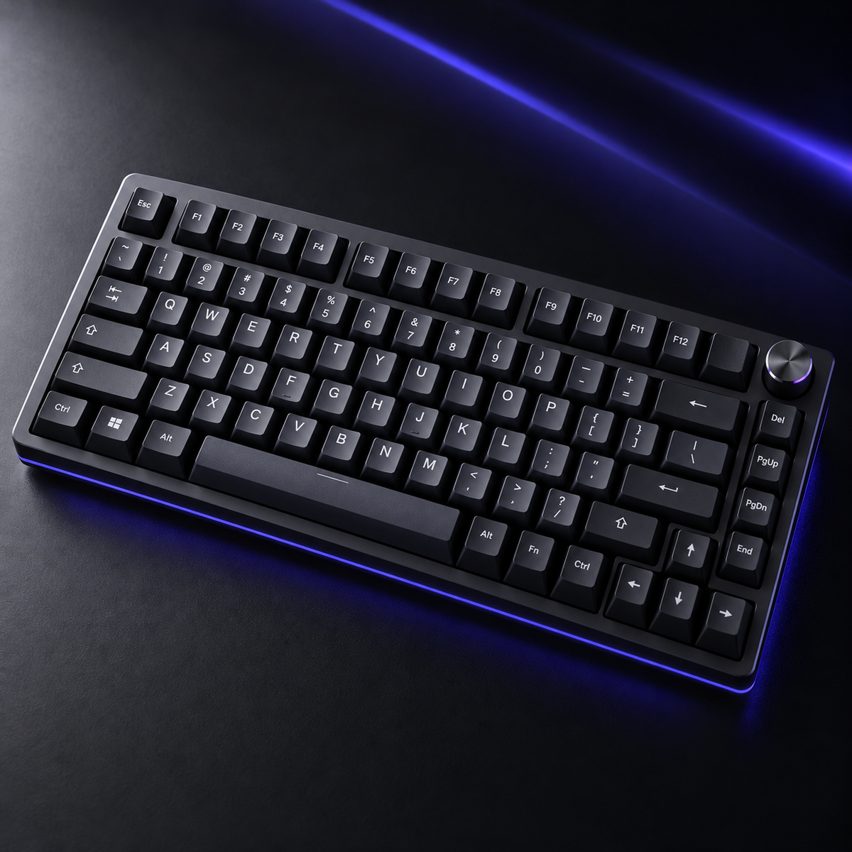 Halveniq Keystream K75 Mechanical Keyboard, hero view