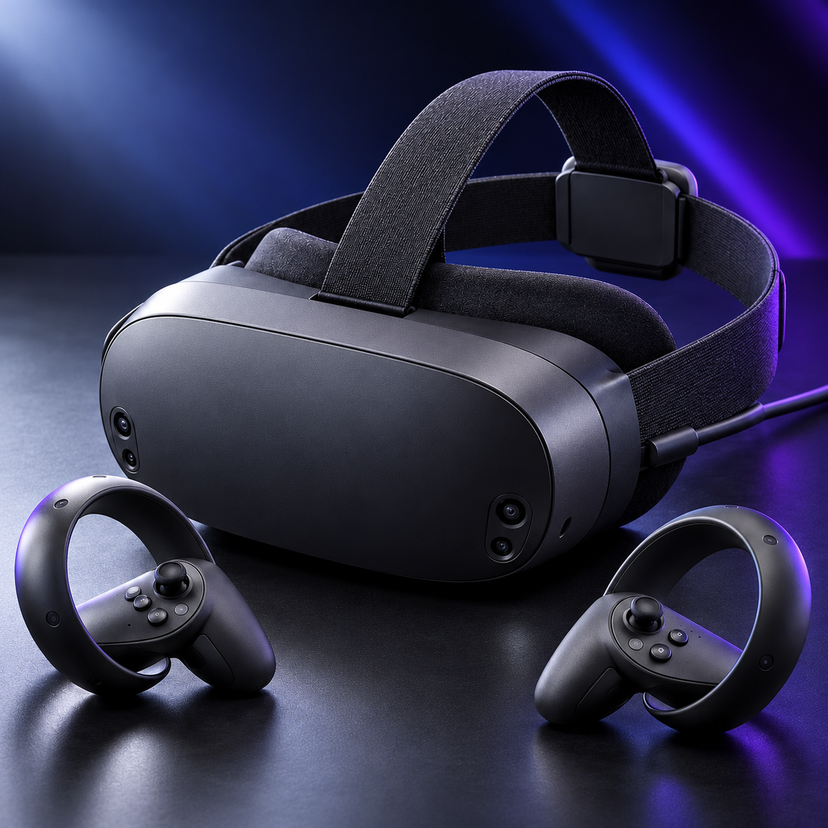 Halveniq Vista V1 Tethered VR Headset, detail view