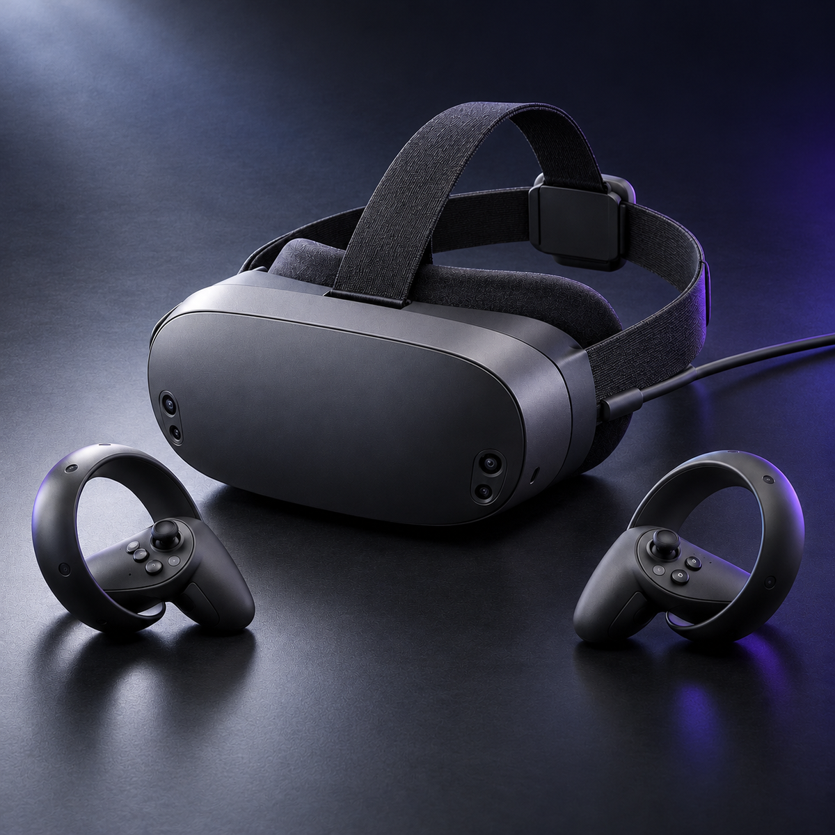 Halveniq Vista V1 Tethered VR Headset, overview view